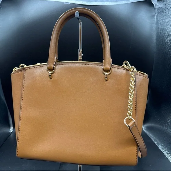 Michael Kors Brown Floral Handbag - Picture 2 of 10